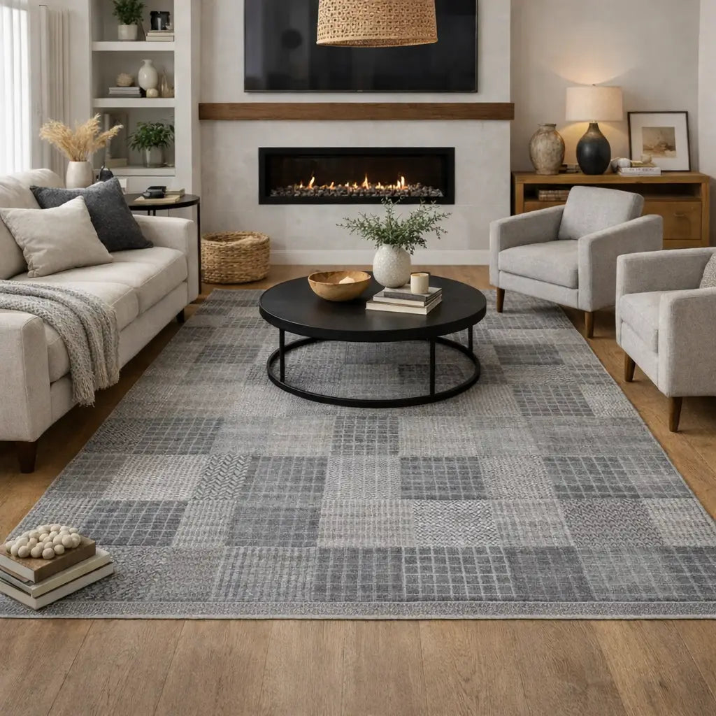 Area Rug | Moose  Wool & Bamboo Silk Handloom Rug