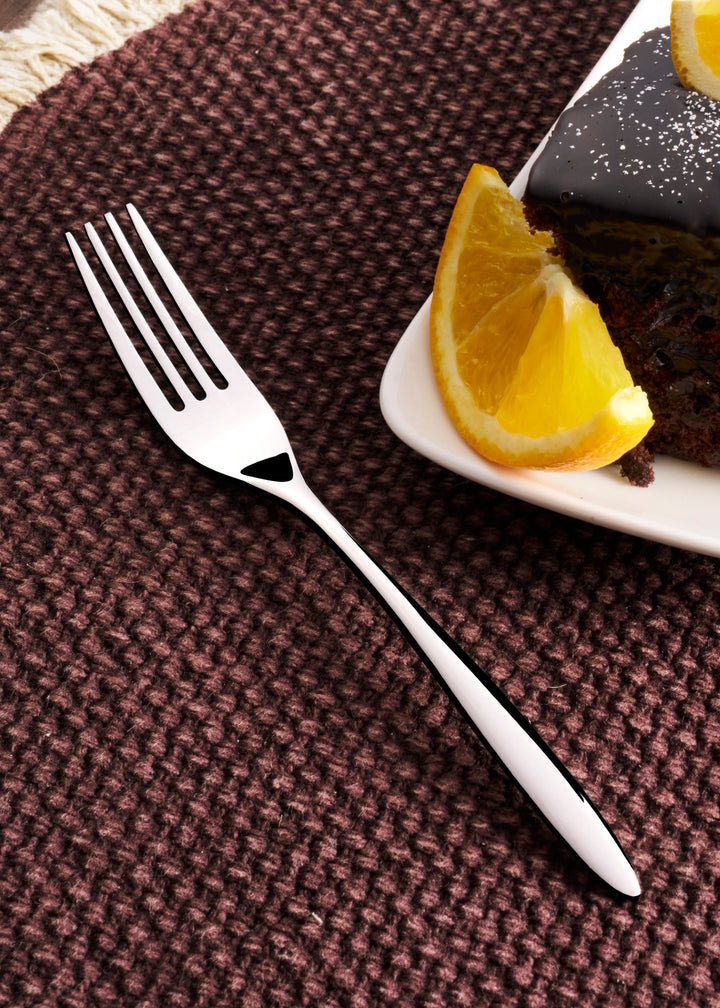 Stainless Steel Salad/Dessert Fork | 7.3", Silver, 12 Pcs