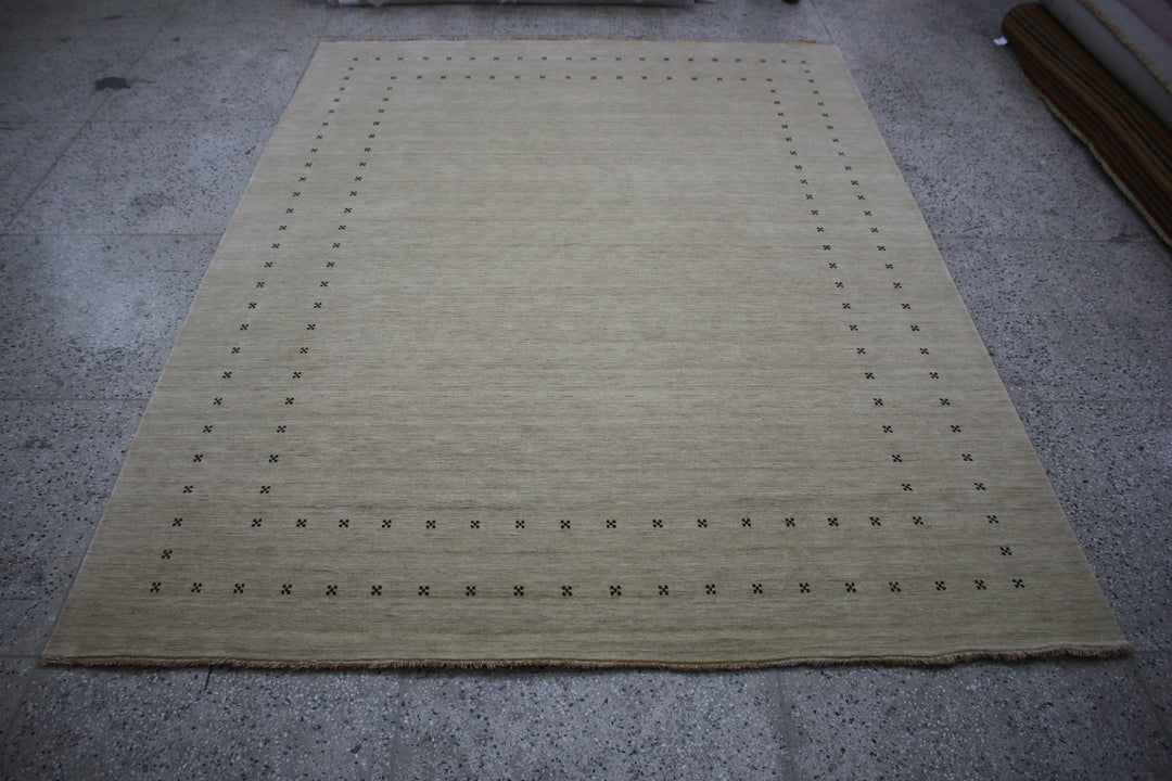 Area Rug | Beige 100% Wool Handloom Rug