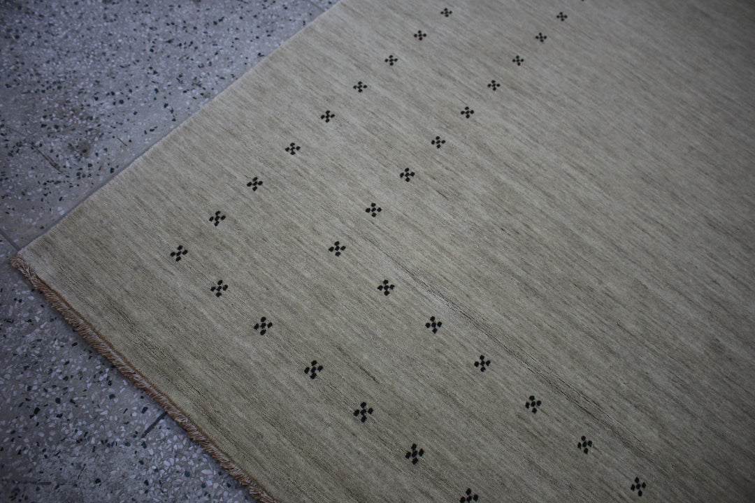 Area Rug | Beige 100% Wool Handloom Rug
