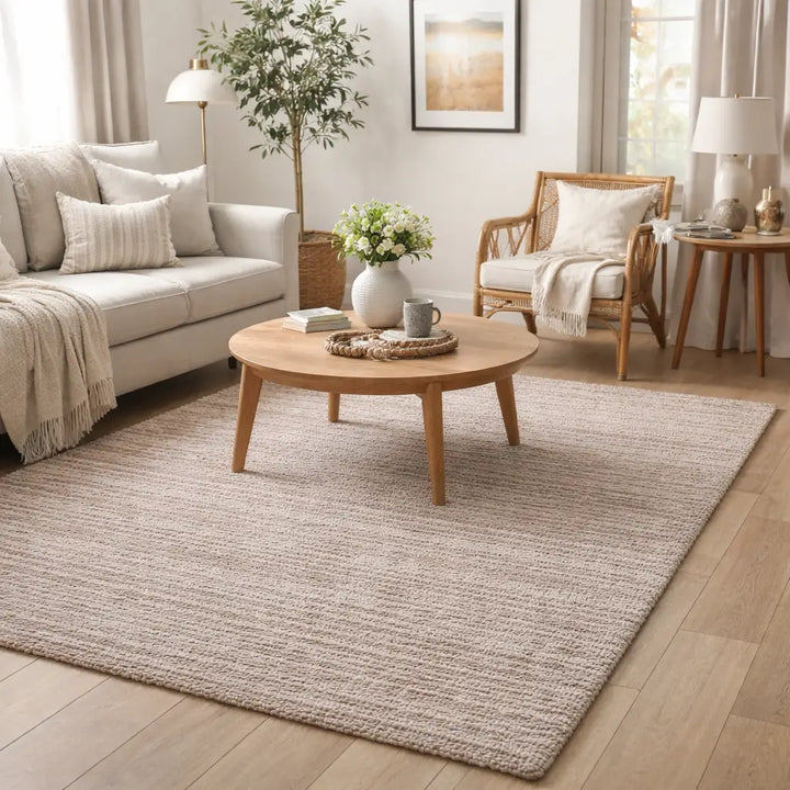 Area Rug | Camel Wool & Bamboo Silk Handloom Rug