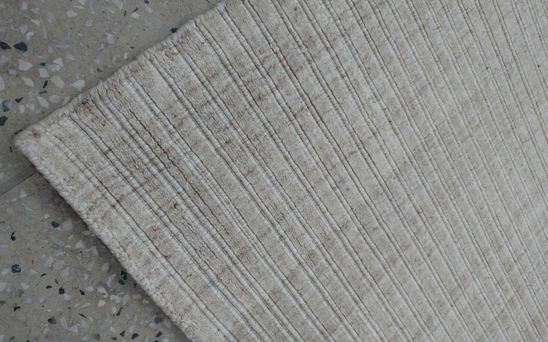 Area Rug | Light Camel Wool & Bamboo Silk Handloom Rug