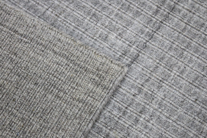 Area Rug | Dark Beige Wool & Bamboo Silk Handloom Rug