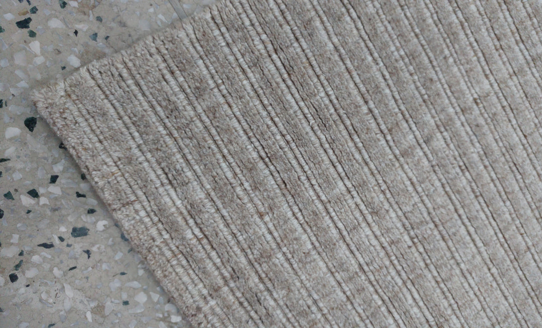 Area Rug | Cream Wool & Bamboo Silk Handloom Rug