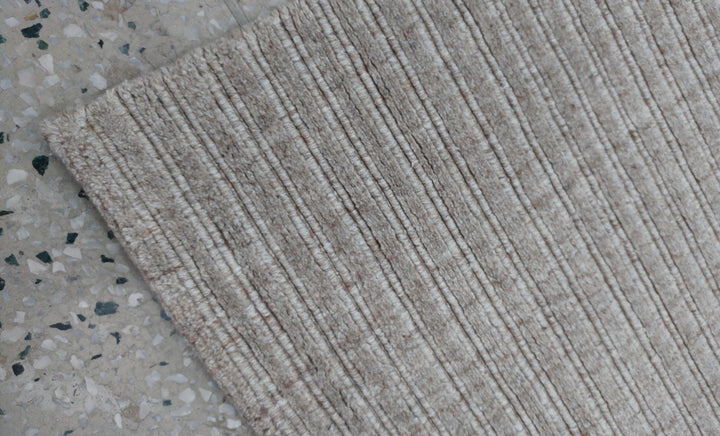 Area Rug | Cream Wool & Bamboo Silk Handloom Rug