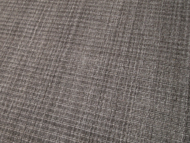 Area Rug | Wool & Bamboo Silk Handloom Rug | Brown