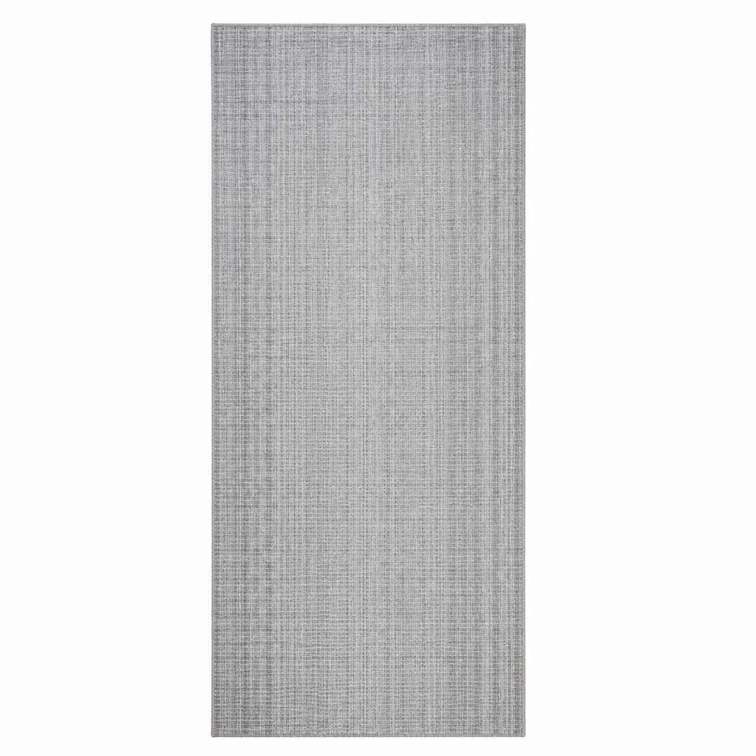 Area Rug | Dark Beige Handloom Wool & Silk Runner Rug