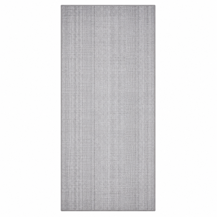 Area Rug | Light Grey Handloom Wool & Silk Runner Rug