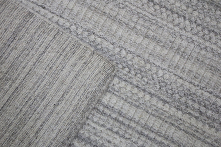 Area Rug | Wool & Bamboo Silk Handloom Rug, Beige