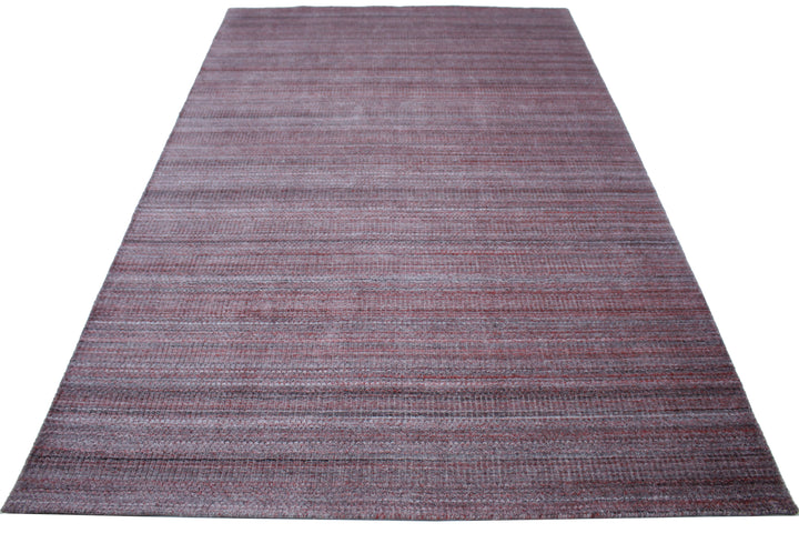 Area Rug | Red Wool & Bamboo Silk Handloom Rug