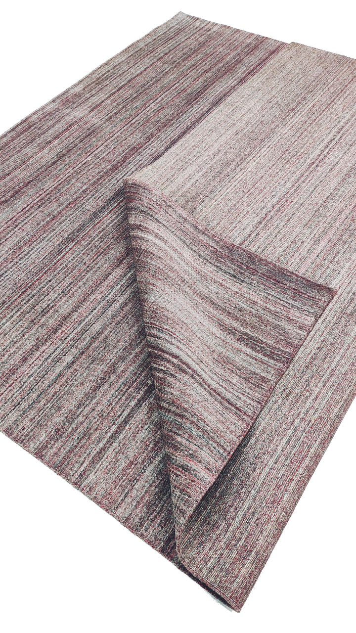 Area Rug | Red Wool & Bamboo Silk Handloom Rug