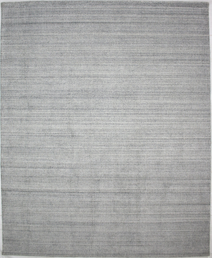 Area Rug | Silver Wool & Bamboo Silk Handloom Rug