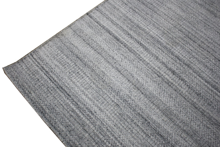 Area Rug | Silver Wool & Bamboo Silk Handloom Rug