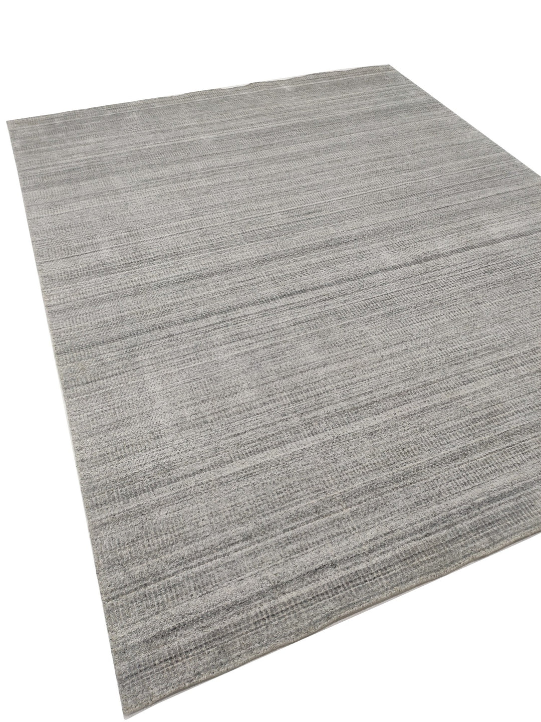 Area Rug | Silver Wool & Bamboo Silk Handloom Rug