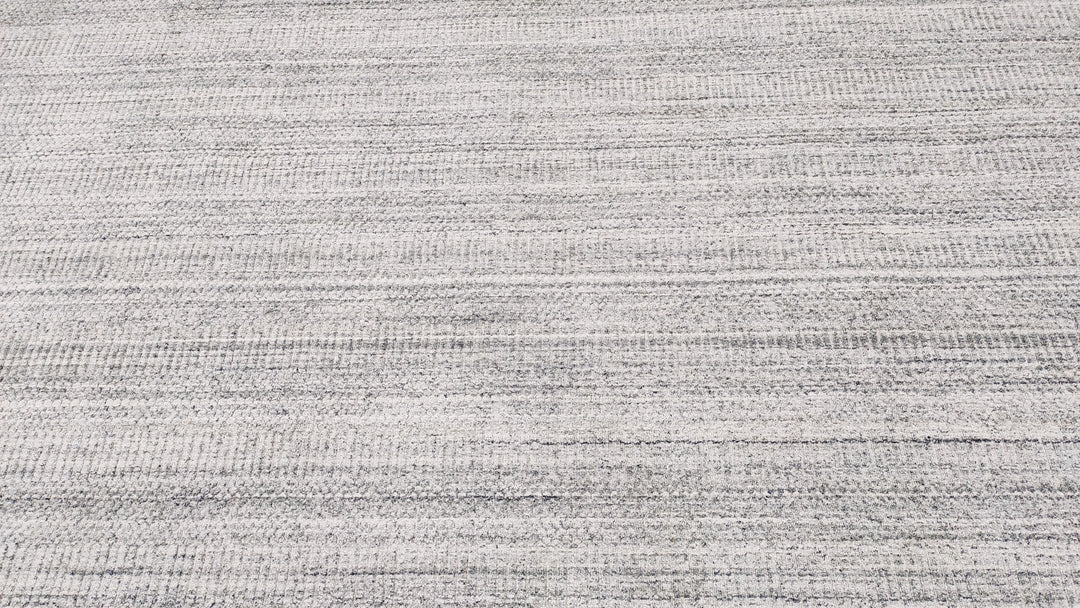 Area Rug | Silver Wool & Bamboo Silk Handloom Rug