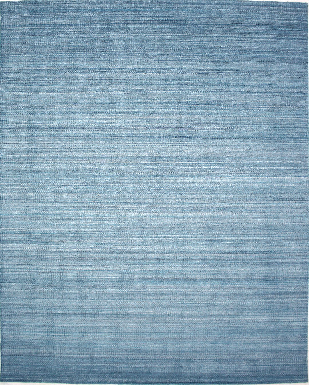 Area Rug | Teal Wool & Bamboo Silk Handloom Rug