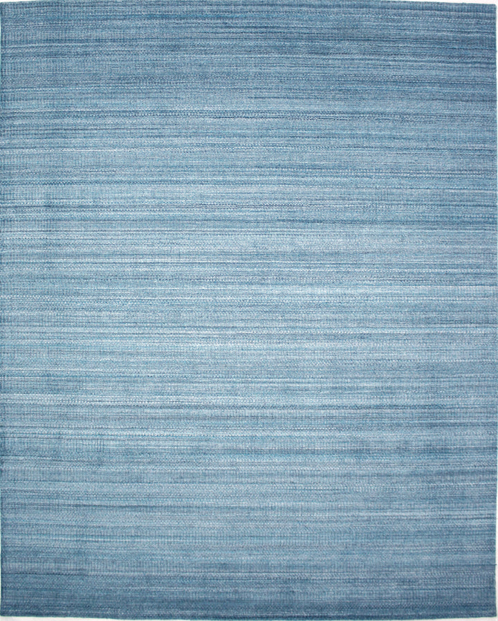 Area Rug | Teal Wool & Bamboo Silk Handloom Rug