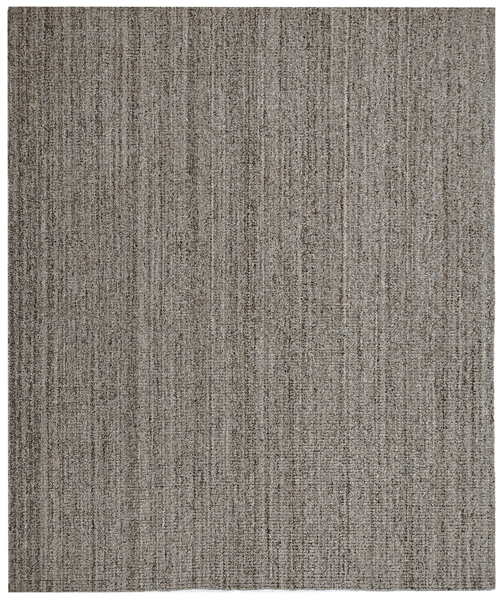 Area Rug | Brown PET Yarn Handloom Textured Rug
