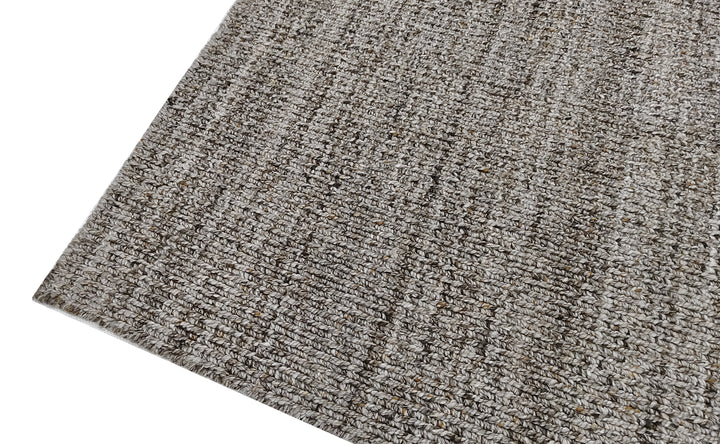 Area Rug | Brown PET Yarn Handloom Textured Rug