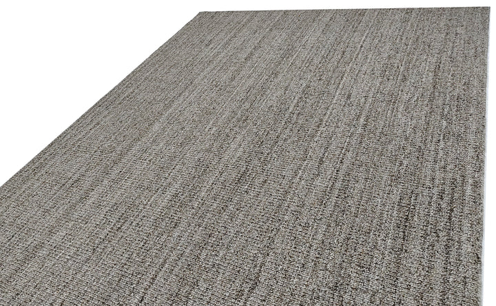 Area Rug | Brown PET Yarn Handloom Textured Rug
