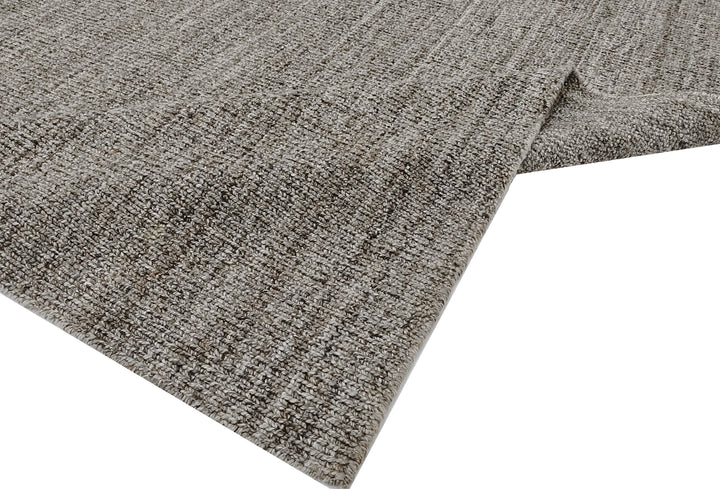 Area Rug | Brown PET Yarn Handloom Textured Rug