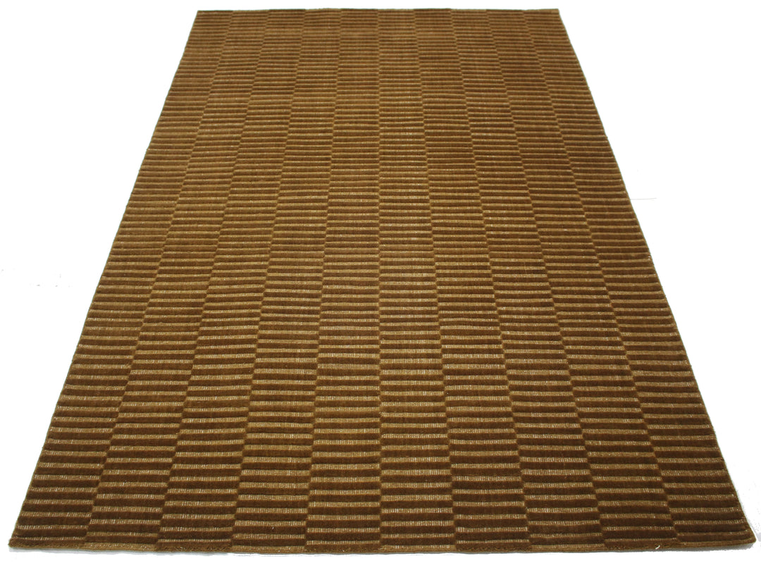 Area Rug | Brown 100% Wool Handloom Rug