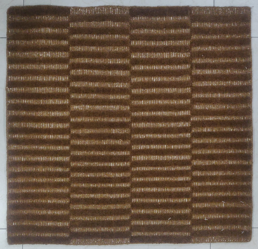 Area Rug | Brown 100% Wool Handloom Rug