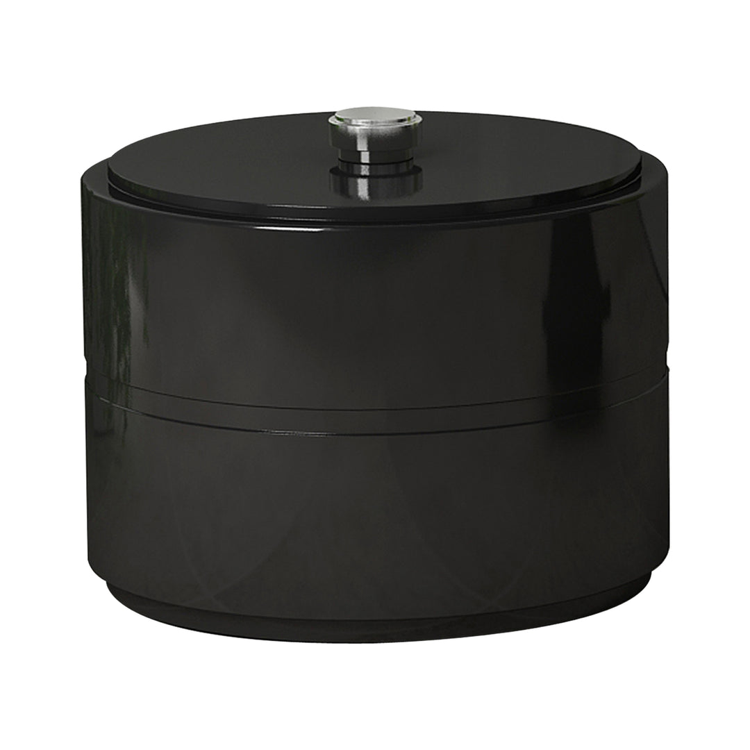 Loft Cotton Swab/Container |Resin |  Shiny Black Finish