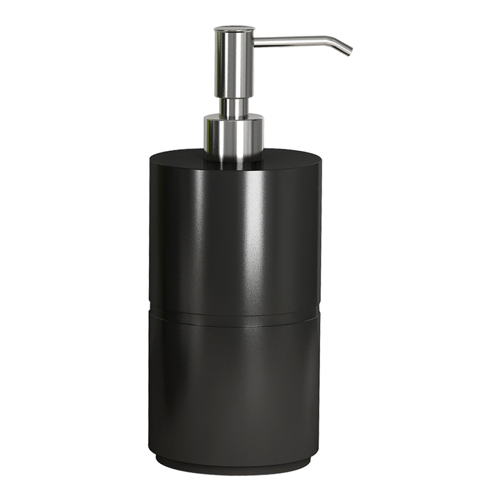 Liquid Soap Dispenser Pump Bottle | Bathroom Vanity & Kitchen Sink,Holds Soap,Lotion & Sanitizer | Black/Resin