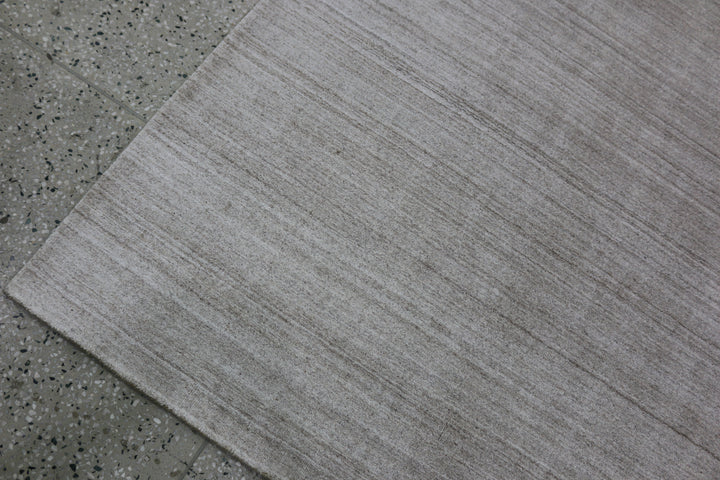 Area Rug | Light Gold Wool & Bamboo Silk Handloom Rug