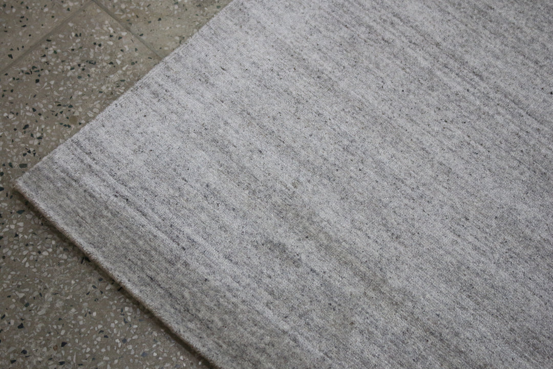 Area Rug | Handloom Wool & Silk Runner Rug | Beige