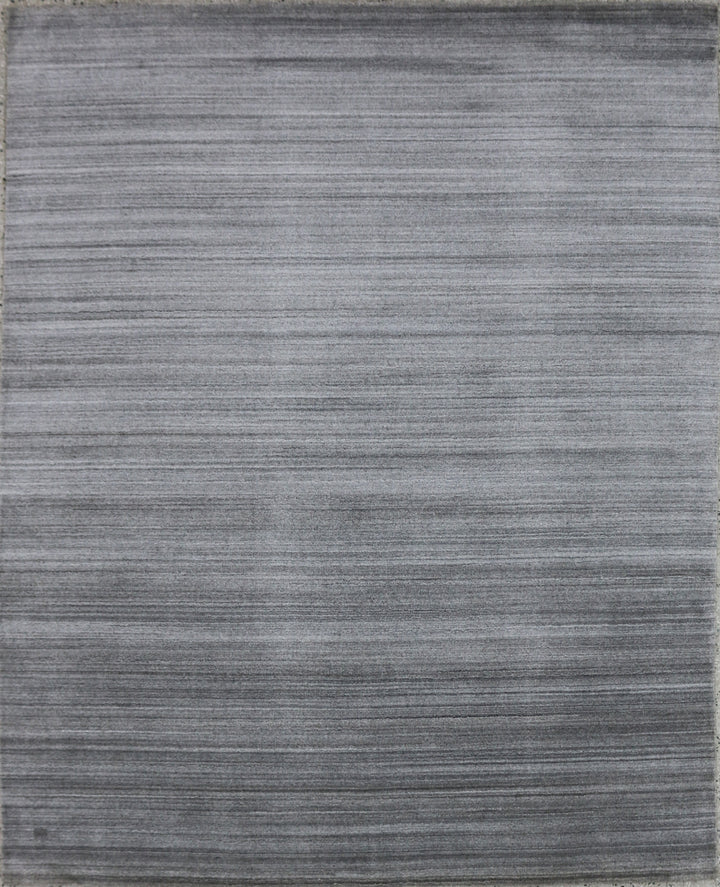 Area Rug | Grey Wool & Bamboo Silk Handloom Rug