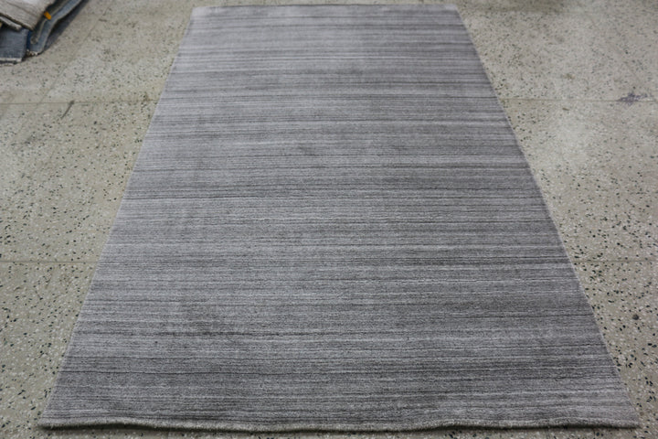 Area Rug | Grey Wool & Bamboo Silk Handloom Rug
