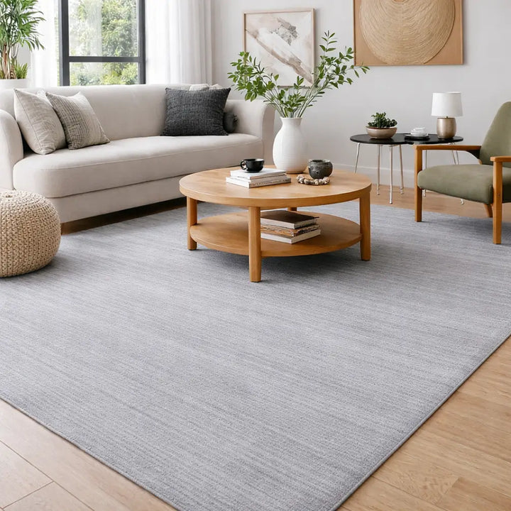 Area Rug | Olive Wool & Bamboo Silk Handloom Rug