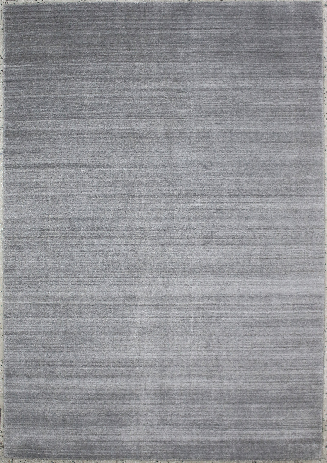 Area Rug | Dark Grey Wool & Bamboo Silk Handloom Rug