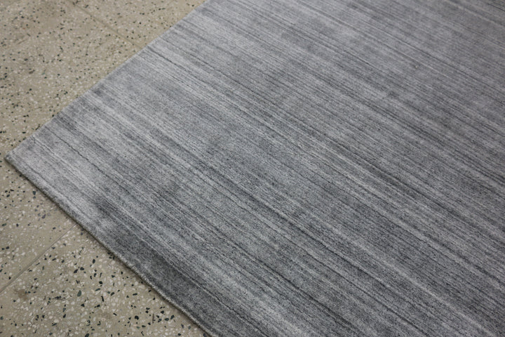 Area Rug | Silver Wool & Bamboo Silk Handloom Rug | 9mm
