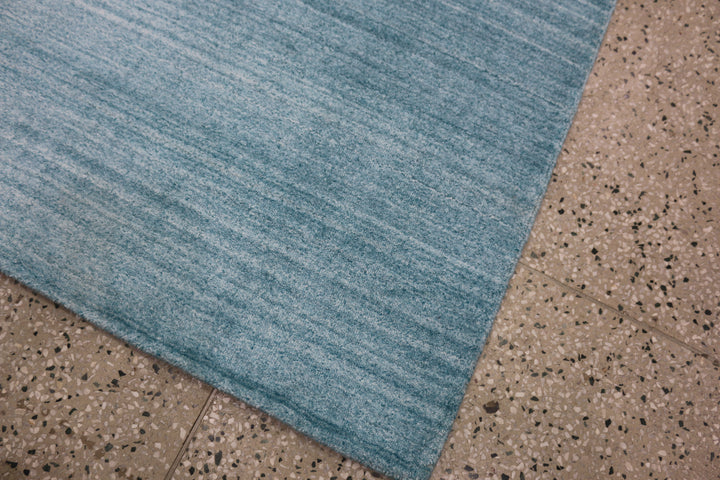 Area Rug | Wool & Bamboo Silk Handloom Rug | Blue