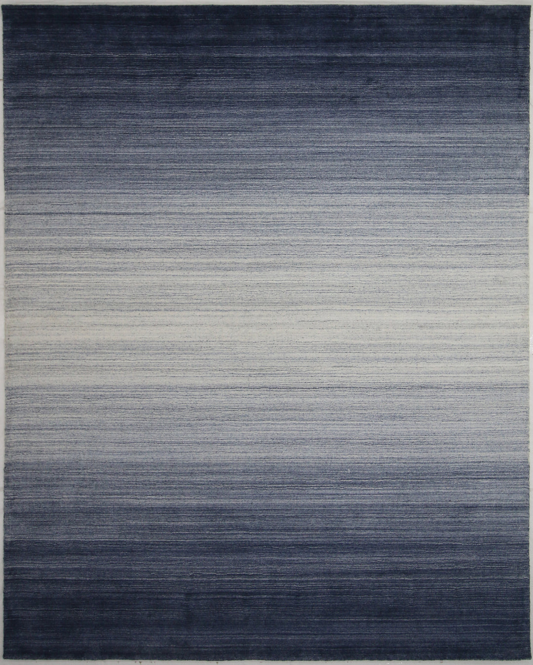 Area Rug | Blue Wool & Bamboo Silk Handloom Rug