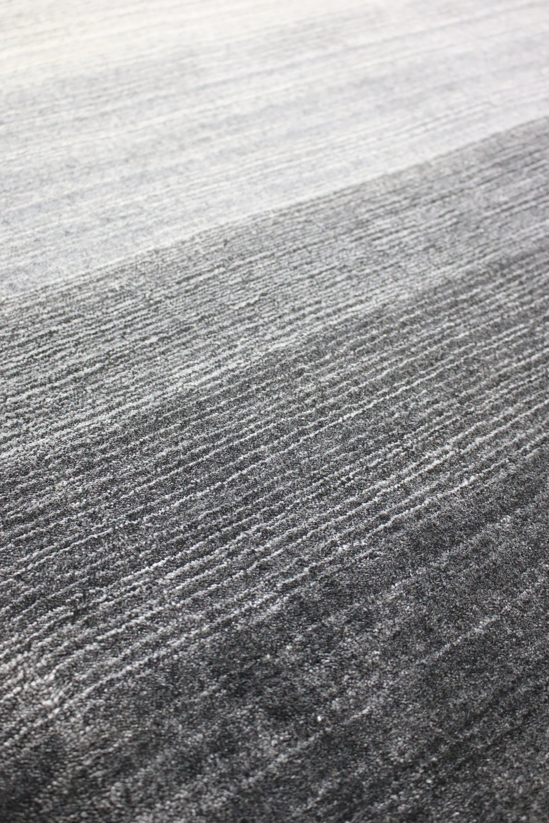 Area Rug | Black Wool & Bamboo Silk Handloom Rug