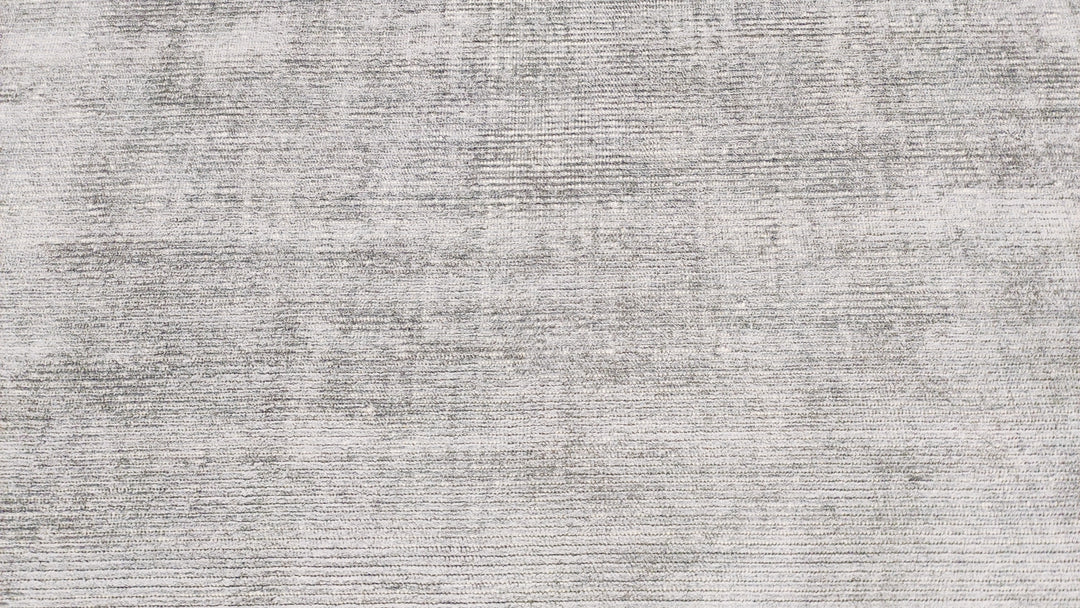 Area Rug | Silver Wool & Bamboo Silk Handloom Rug | 7mm