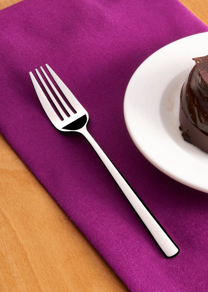 Stainless Steel Cake Fork | 6.2", Silver, Set of 12