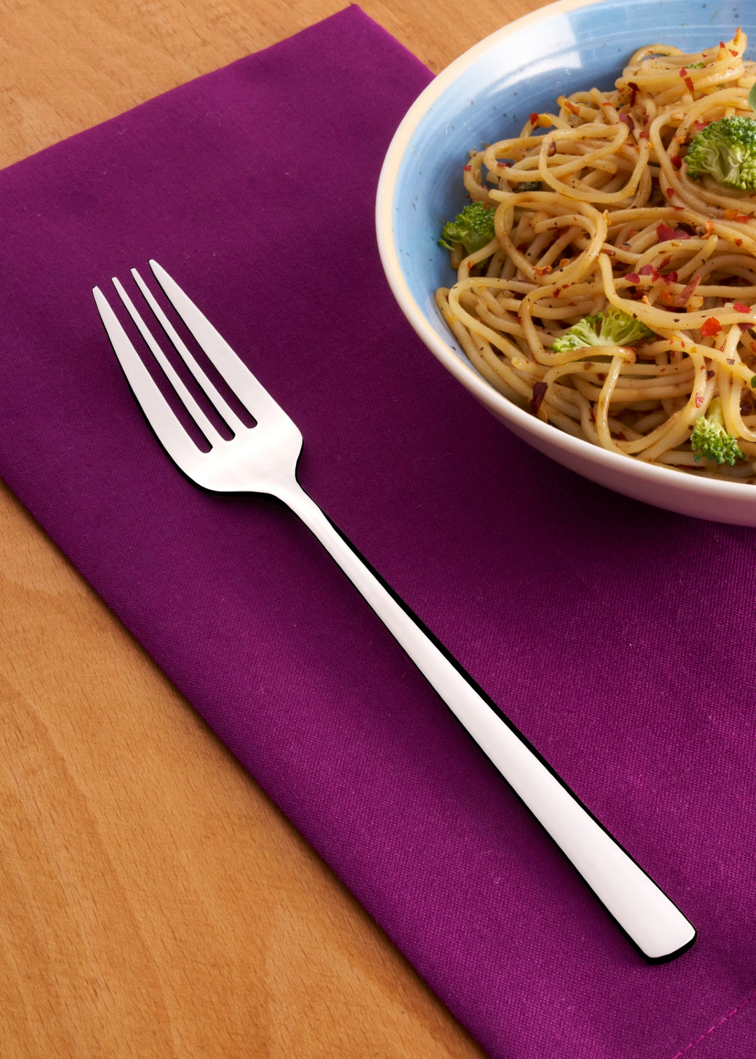 Stainless Steel Dinner Fork Set of 12 | 8.5", Silver