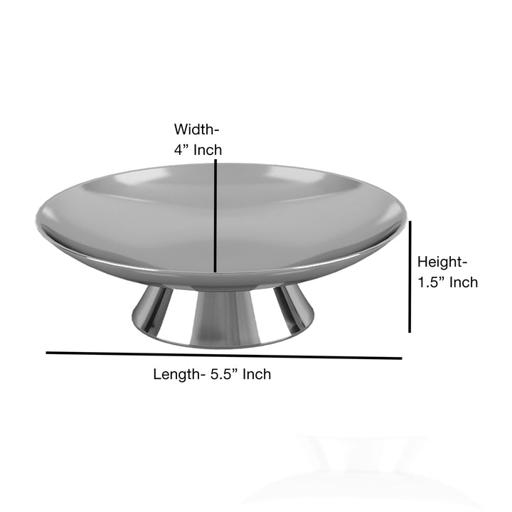 Stainless Steel Soap Dish for Bathroom Counter,Shower & Kitchen | Shiny Polish