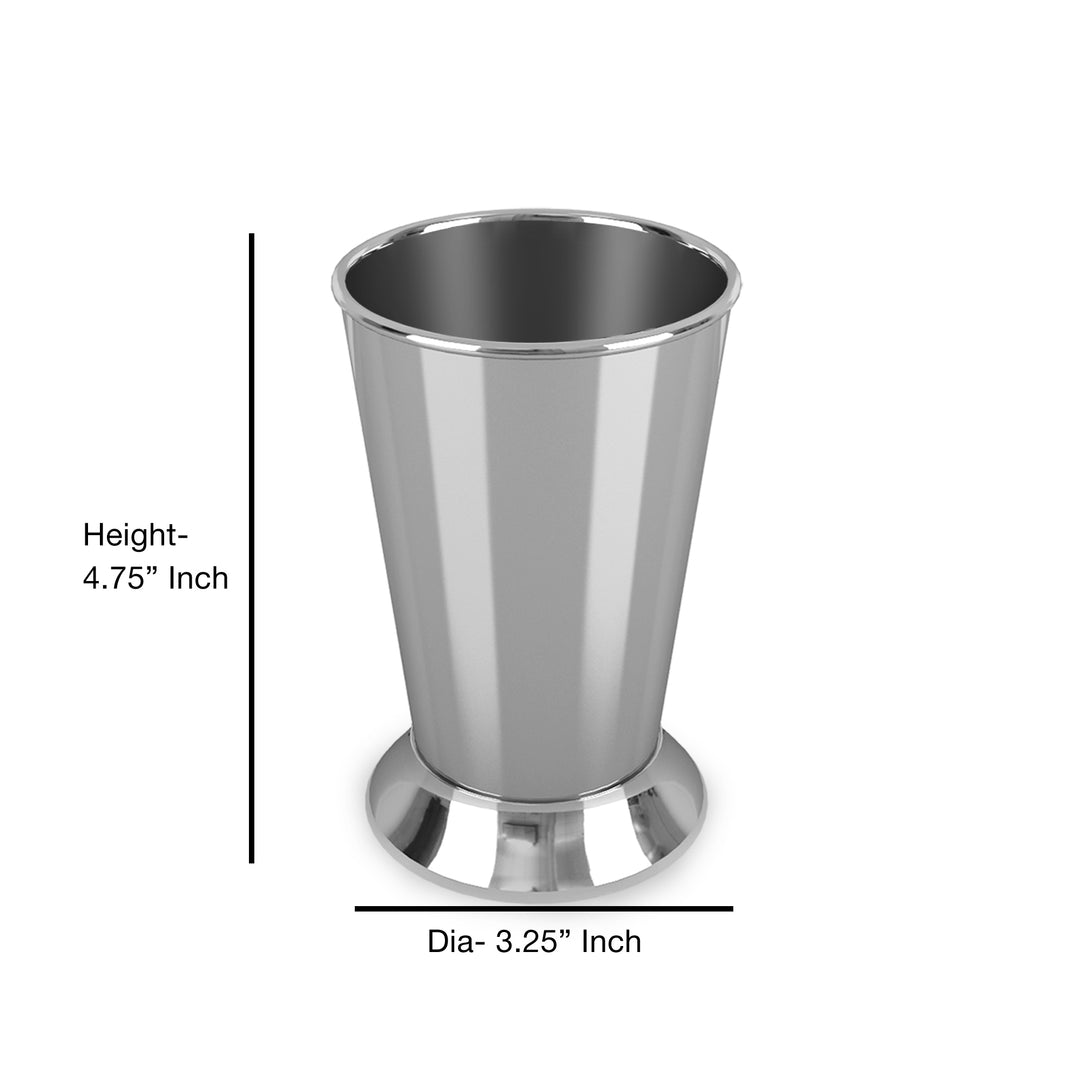 Tumbler Cup for Bathroom Vanity Countertops for Rinsing, Drinking, Storing Dental Accessories and Organizing Makeup Brushes | Shiny Finish