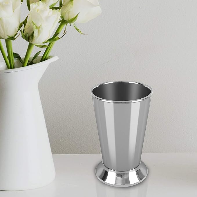Tumbler Cup for Bathroom Vanity Countertops for Rinsing, Drinking, Storing Dental Accessories and Organizing Makeup Brushes | Shiny Finish
