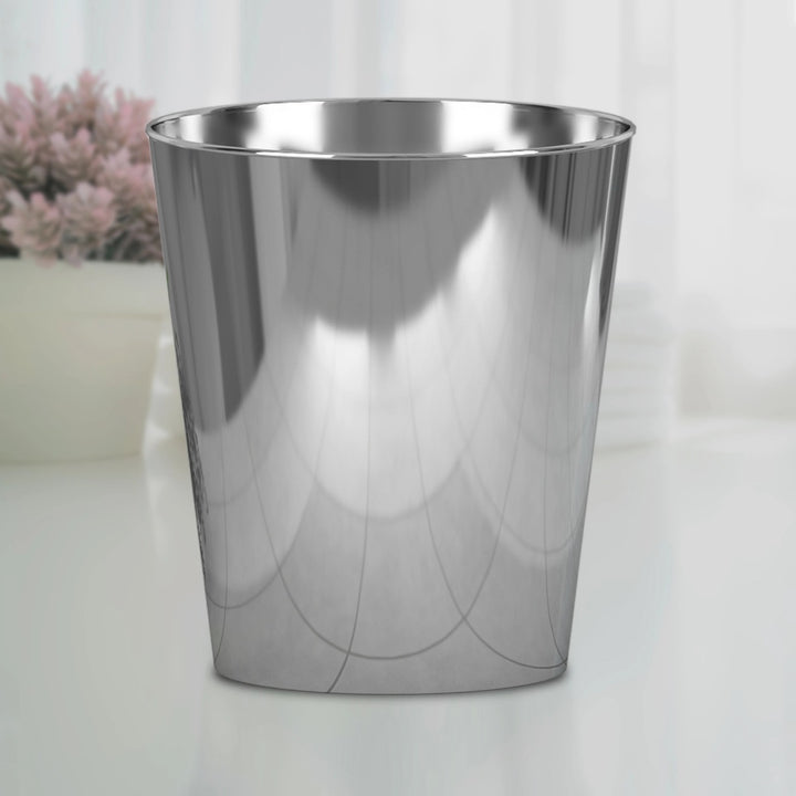 Rust-Resistant Stainless Steel Wastebasket 7 Qt | Home & Office