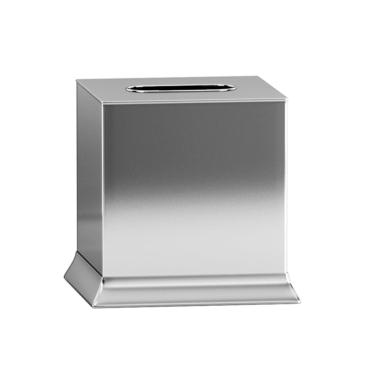 Tissue Box Cover | Stainless Steel Square Facial Tissue Box Holder for Bathroom Vanity Countertops,Bedroom Dressers | Shiny finish