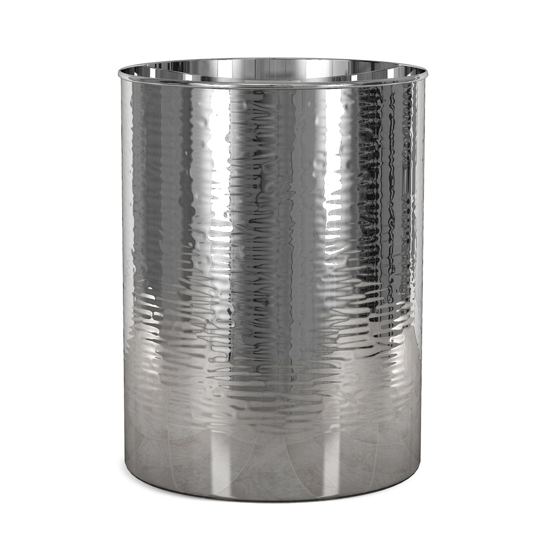 Stainless Steel Wastebasket, 7Qt, Shinny Silver Finish