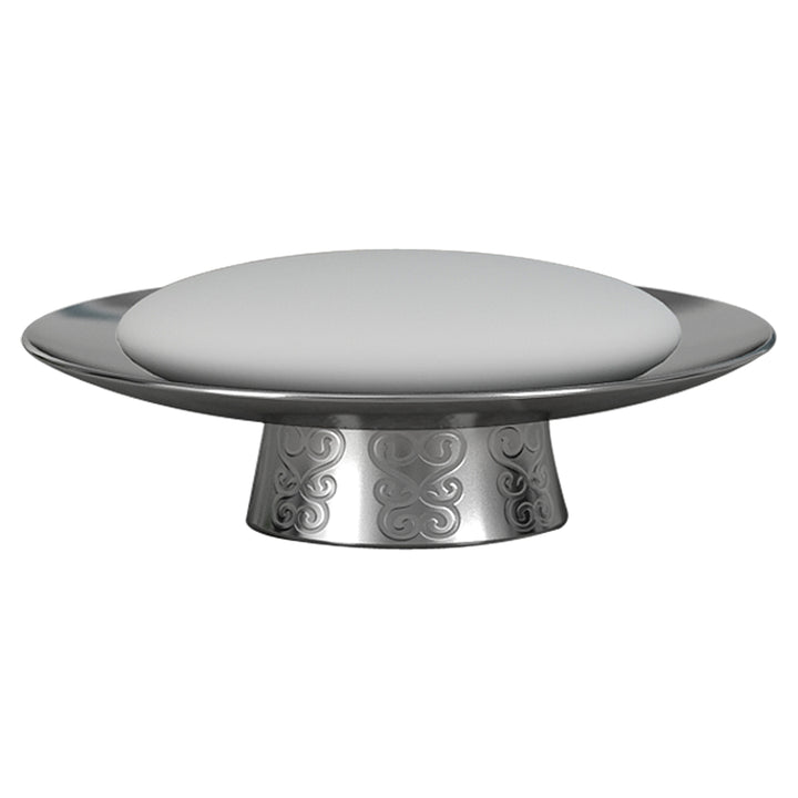 Soap Dish for Bathroom Counter,Shower & Kitchen | Mercury/Etched