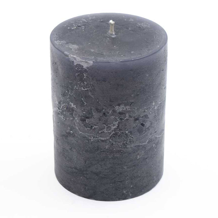 Mini Rustic Pillar Candle Set Of 4